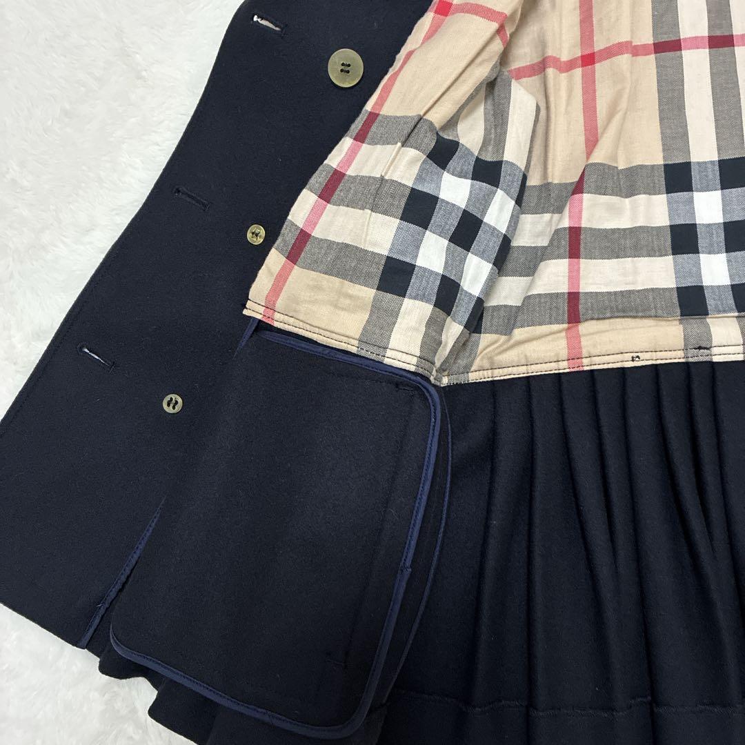 BURBERRY CHILDREN ウールコート 12Y 52cm チェック裏地