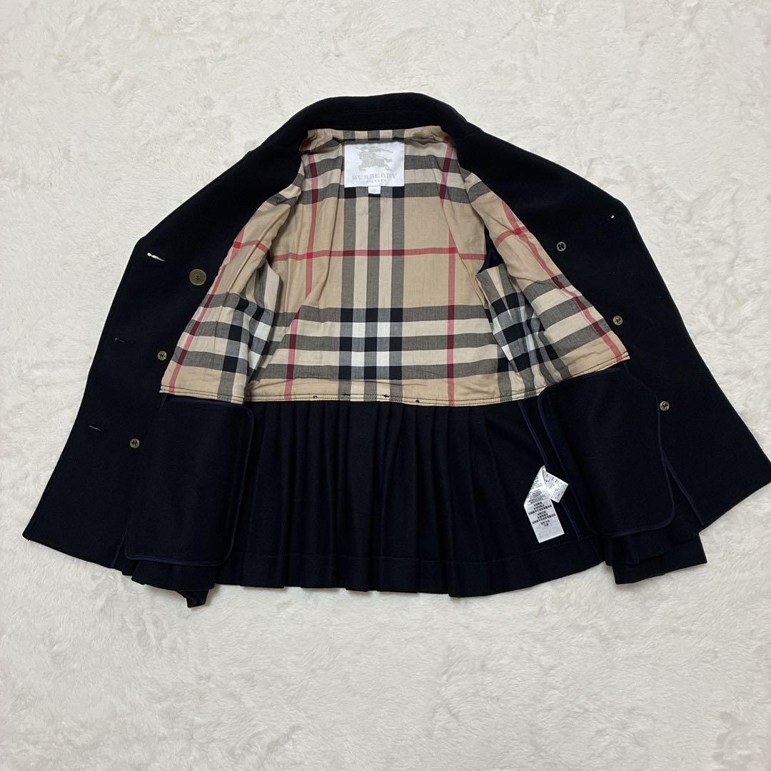 BURBERRY CHILDREN ウールコート 12Y 52cm チェック裏地