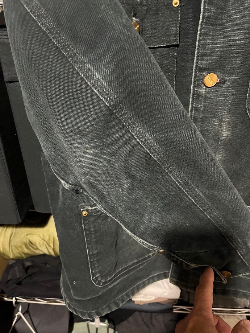 週末までの出品　カーハート ミシガンチョアコート C01 BLK 40