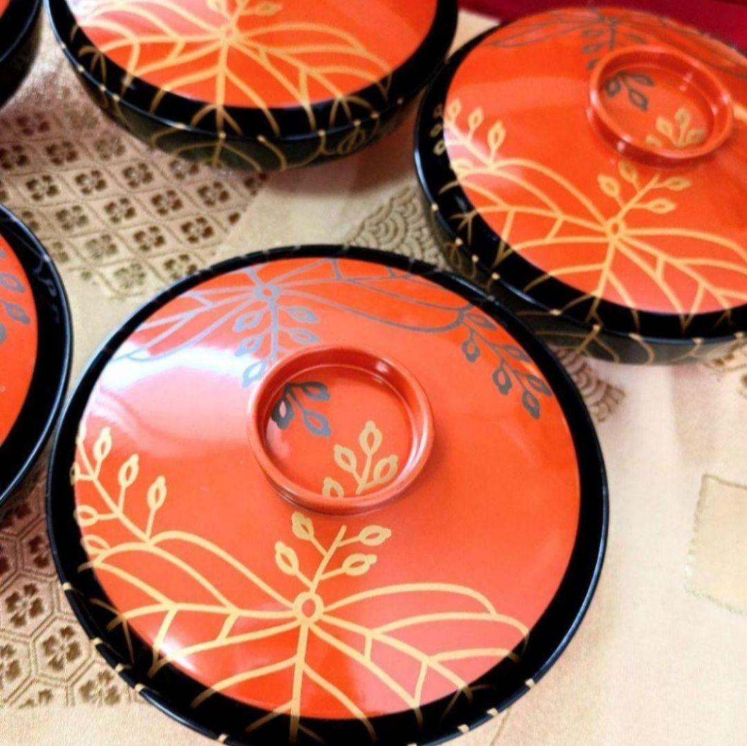 輪島塗❀高級❀本漆器❀天然木製❀蒔絵椀セット❀普段使いからお正月にも♡