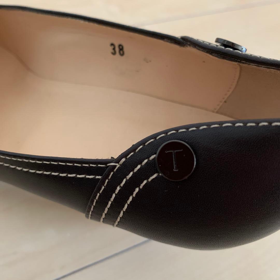 【TOD’S】ダークブラウンパンプス　サイズ38