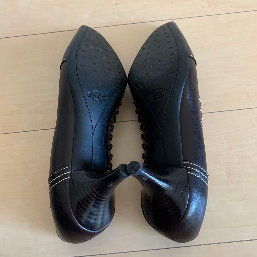 【TOD’S】ダークブラウンパンプス　サイズ38