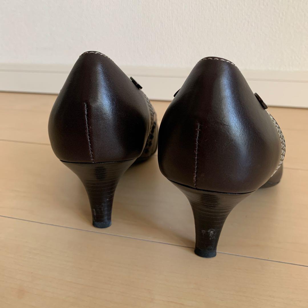 【TOD’S】ダークブラウンパンプス　サイズ38