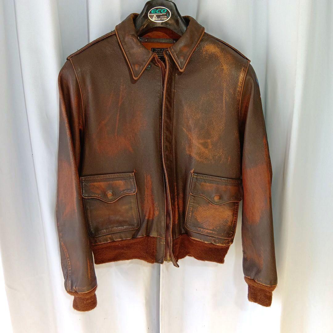 90年代 初期型 バズリクソンズ A-2 馬革 フライトジャケット 42