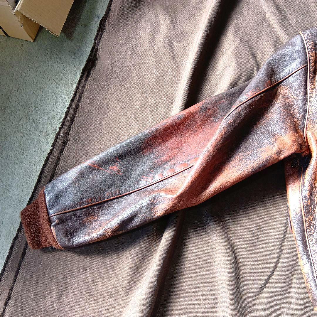 90年代 初期型 バズリクソンズ A-2 馬革 フライトジャケット 42