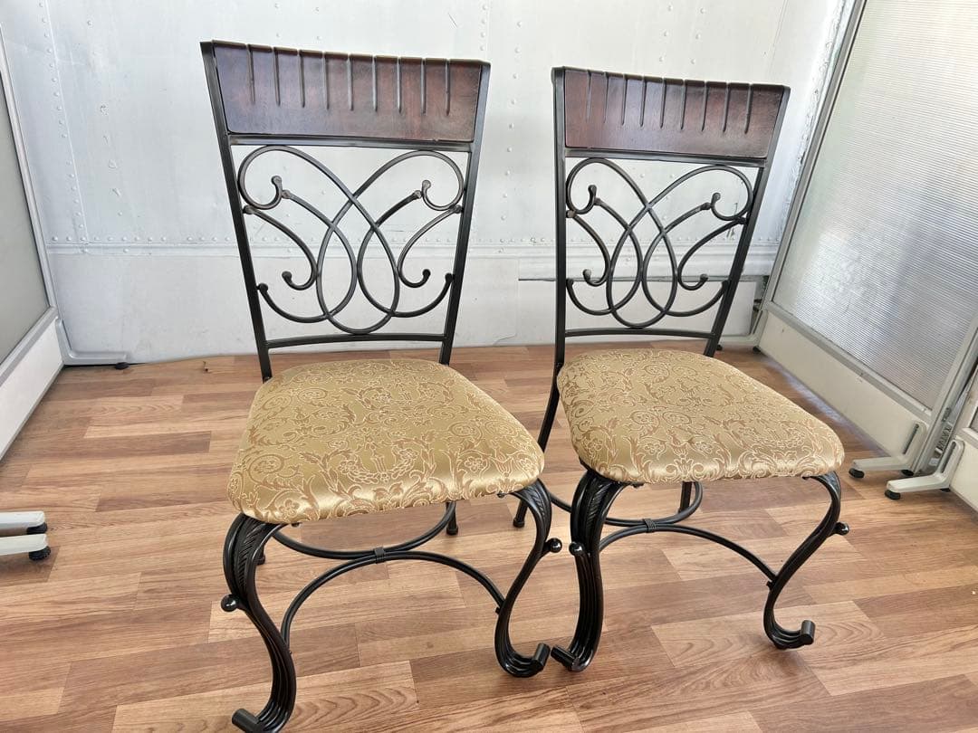 682 machi☆様　ダイニング　チェア　2脚 北欧 カントリー 美品　a