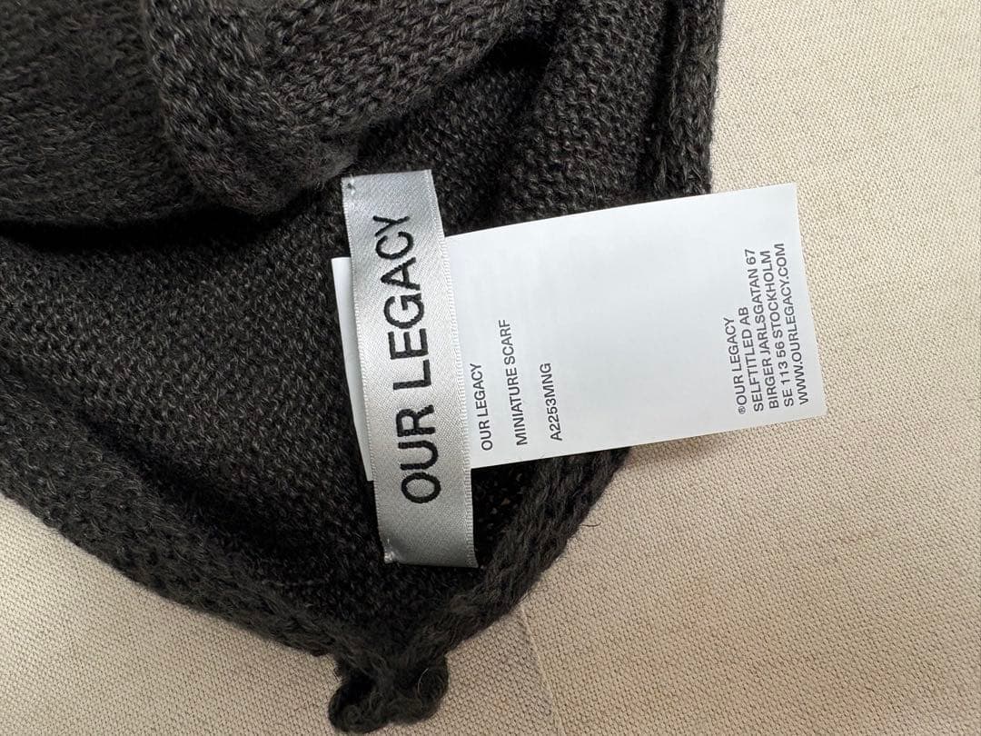 小物 OUR LEGACY MINIATURE SCARF 25SS