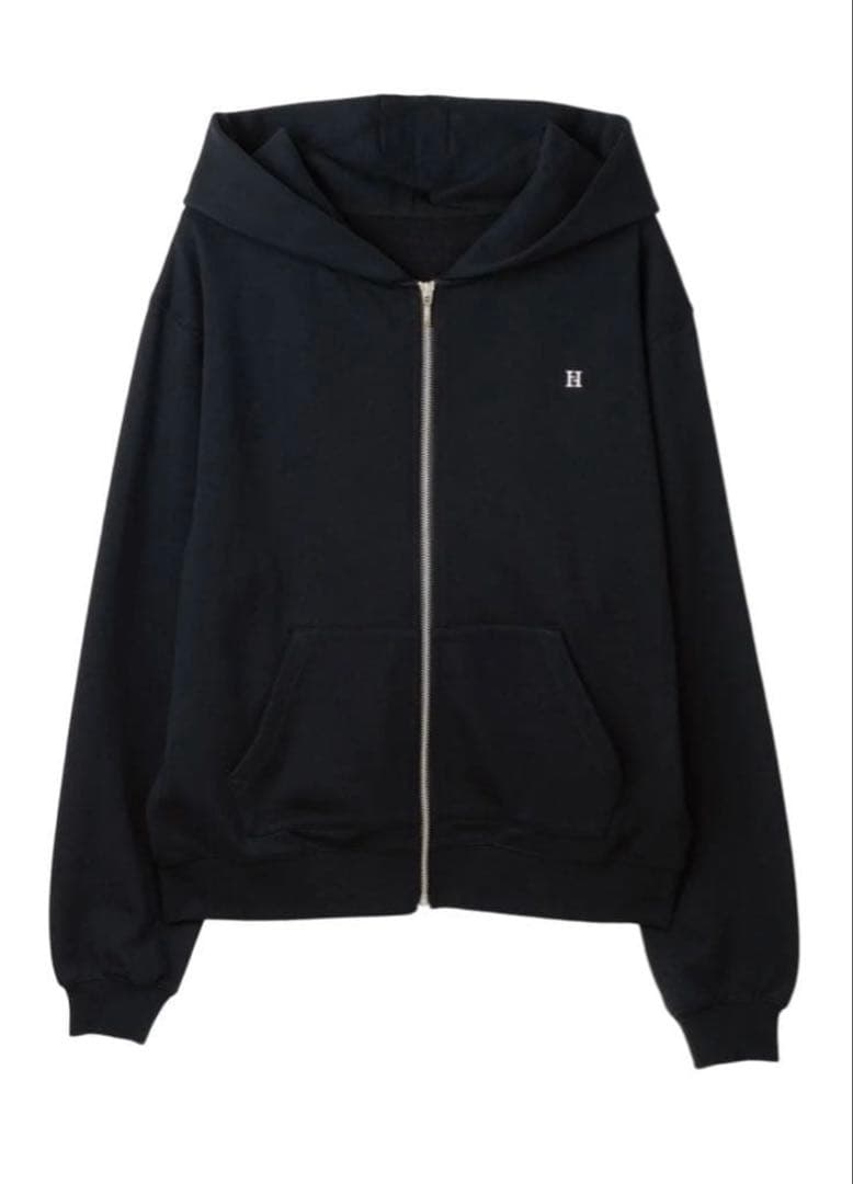 Flight Mode Boyfriend Zip Hoodie 黒 black