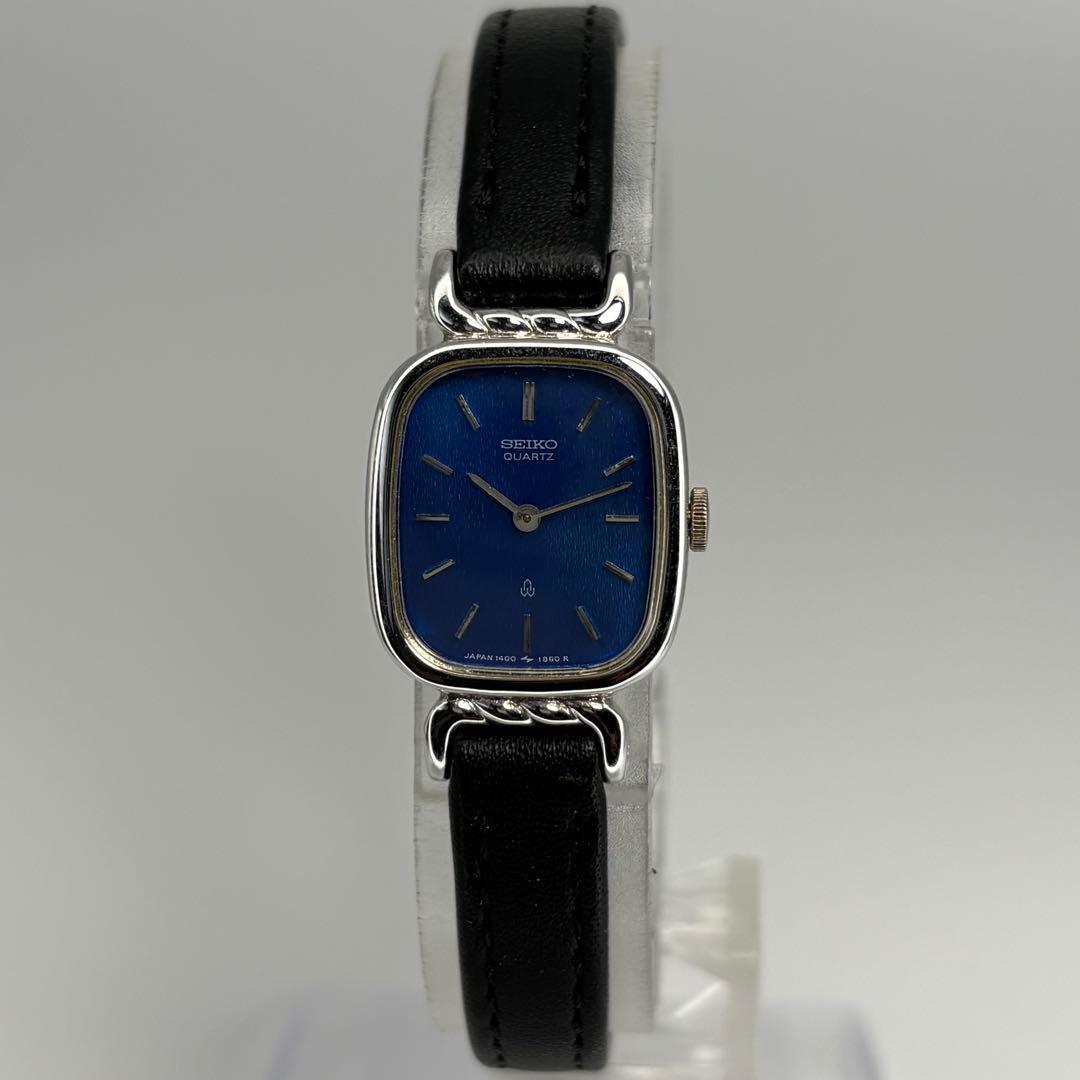 未使用品 SEIKO セイコー 1400-6050 80s QZ時計 電池交換済