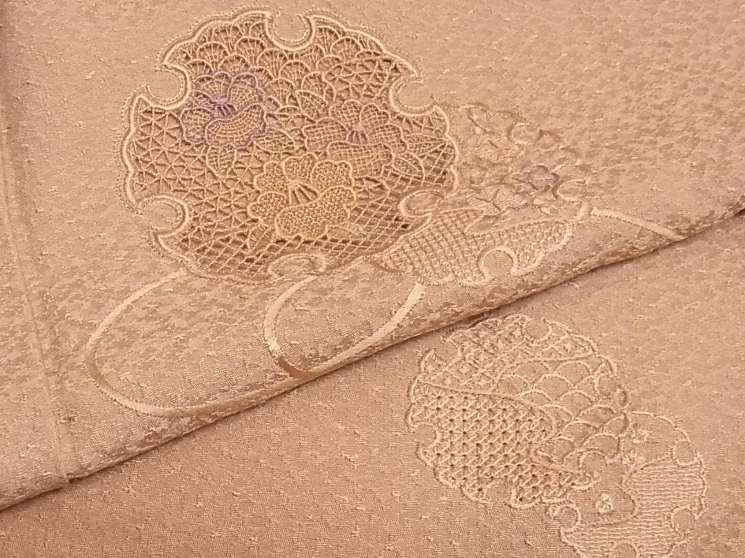♦︎きもの結♦︎未使用　中国三大刺繍　汕頭・総刺繍　訪問着　暈し染　正絹♦︎sa102