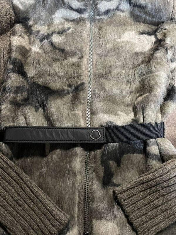 モンクレール ラビットファー × ニット パーカー　MONCLER