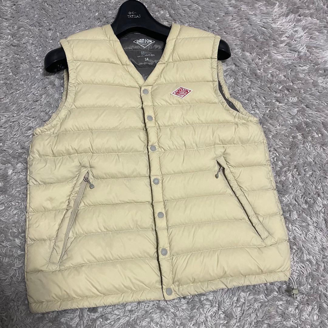 Korinn DANTON ダウンベスト ベージュ　サイズ34