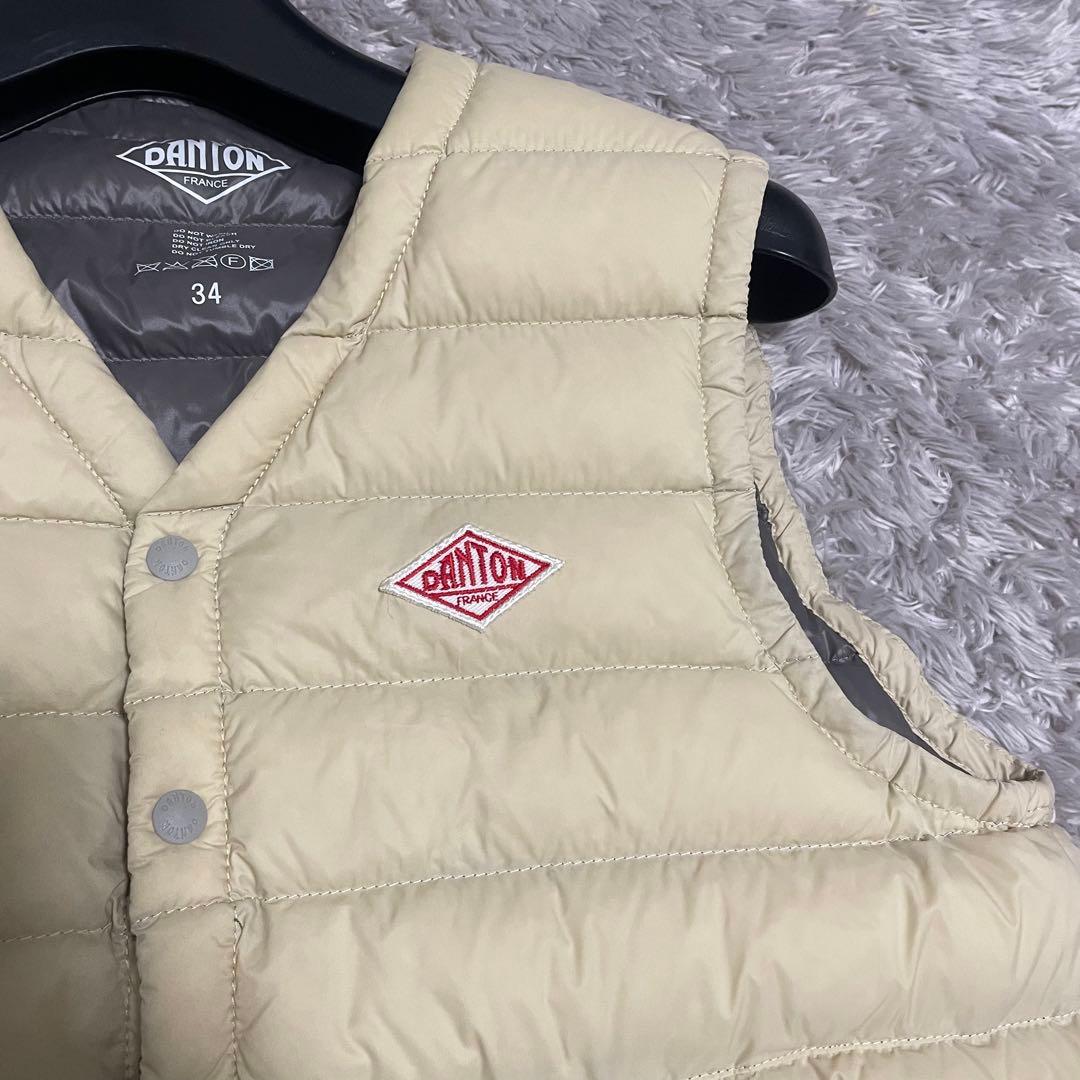 Korinn DANTON ダウンベスト ベージュ　サイズ34