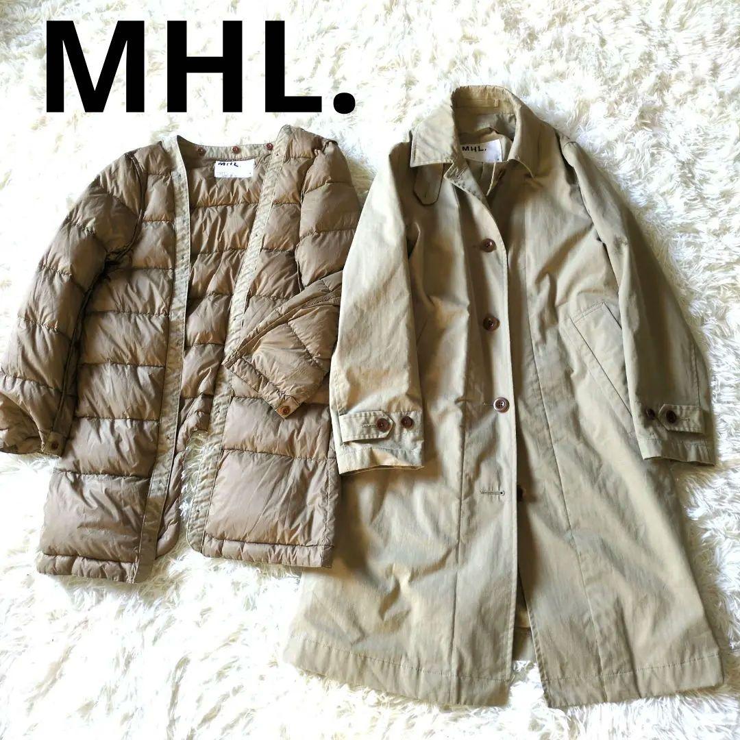 ミモミモザ様MHL. ダウンライナー付きステンカラーコート　マーガレットハウエル