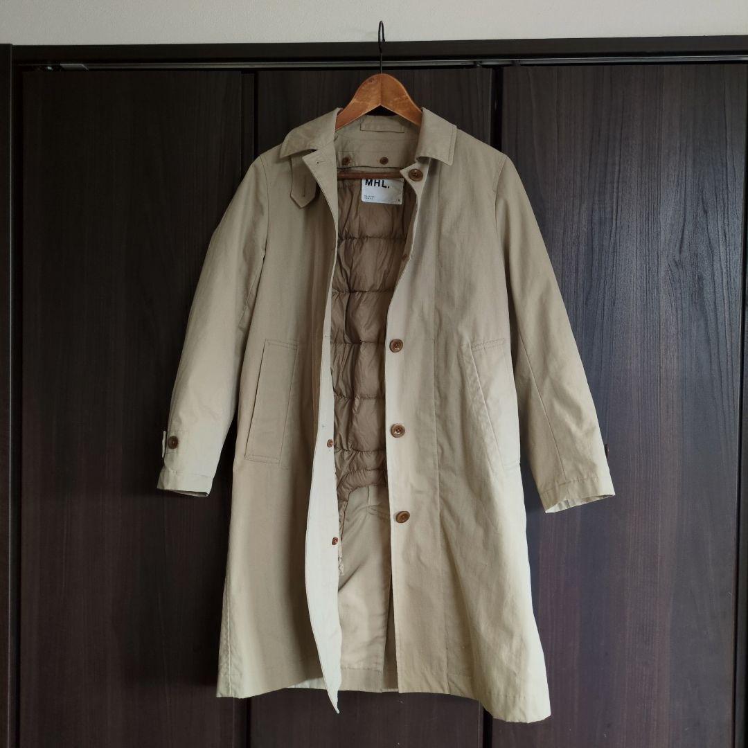 ミモミモザ様MHL. ダウンライナー付きステンカラーコート　マーガレットハウエル