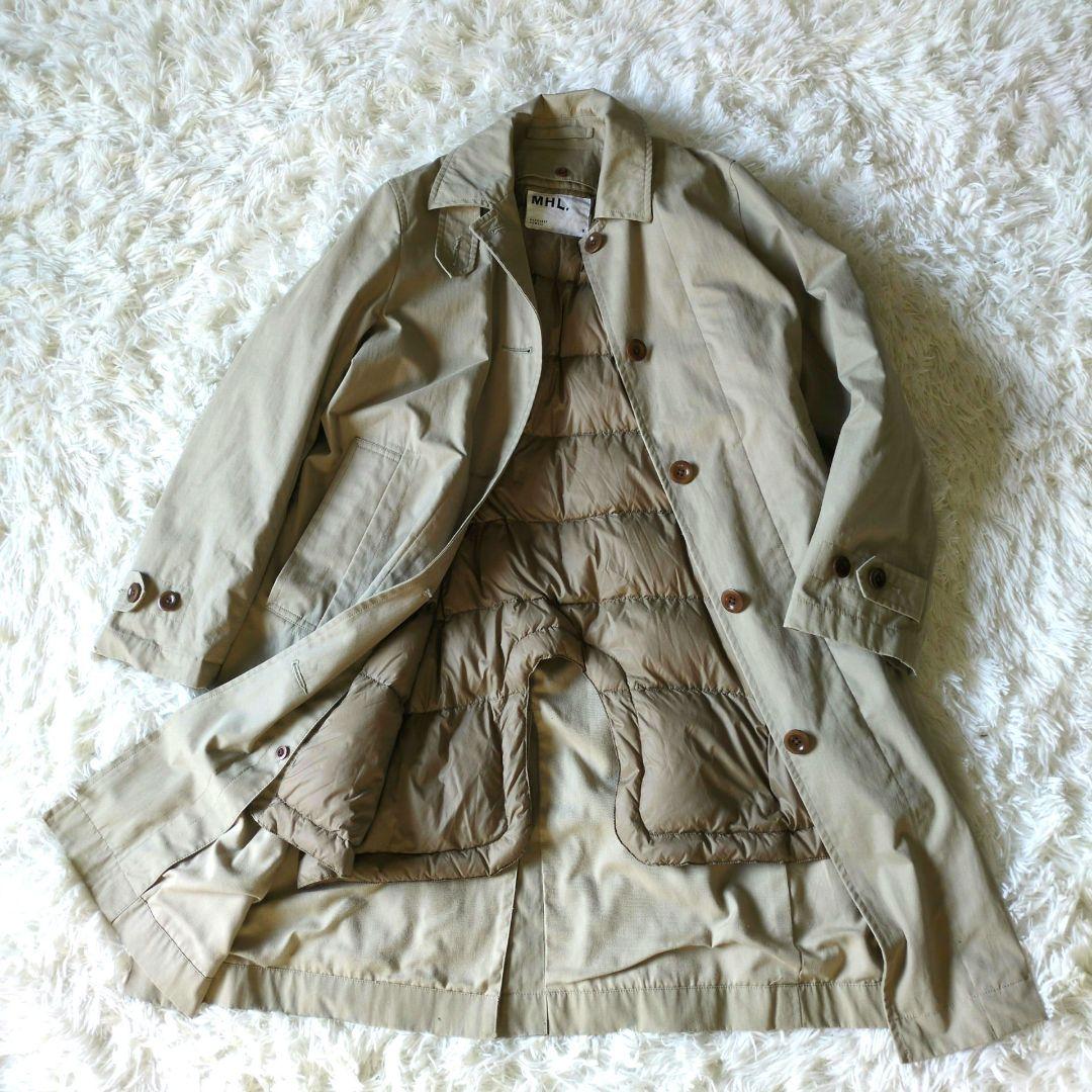 ミモミモザ様MHL. ダウンライナー付きステンカラーコート　マーガレットハウエル