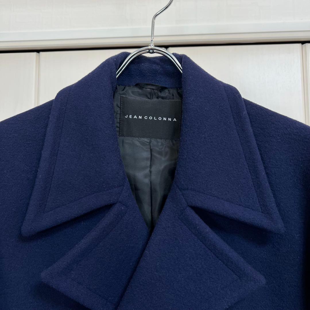 JEAN COLONNA ロングコート ネイビー 44 イタリア製