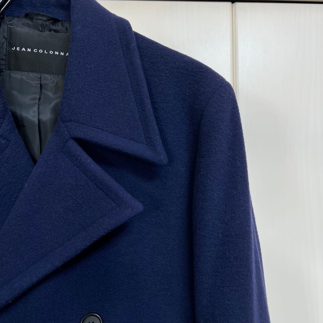 JEAN COLONNA ロングコート ネイビー 44 イタリア製