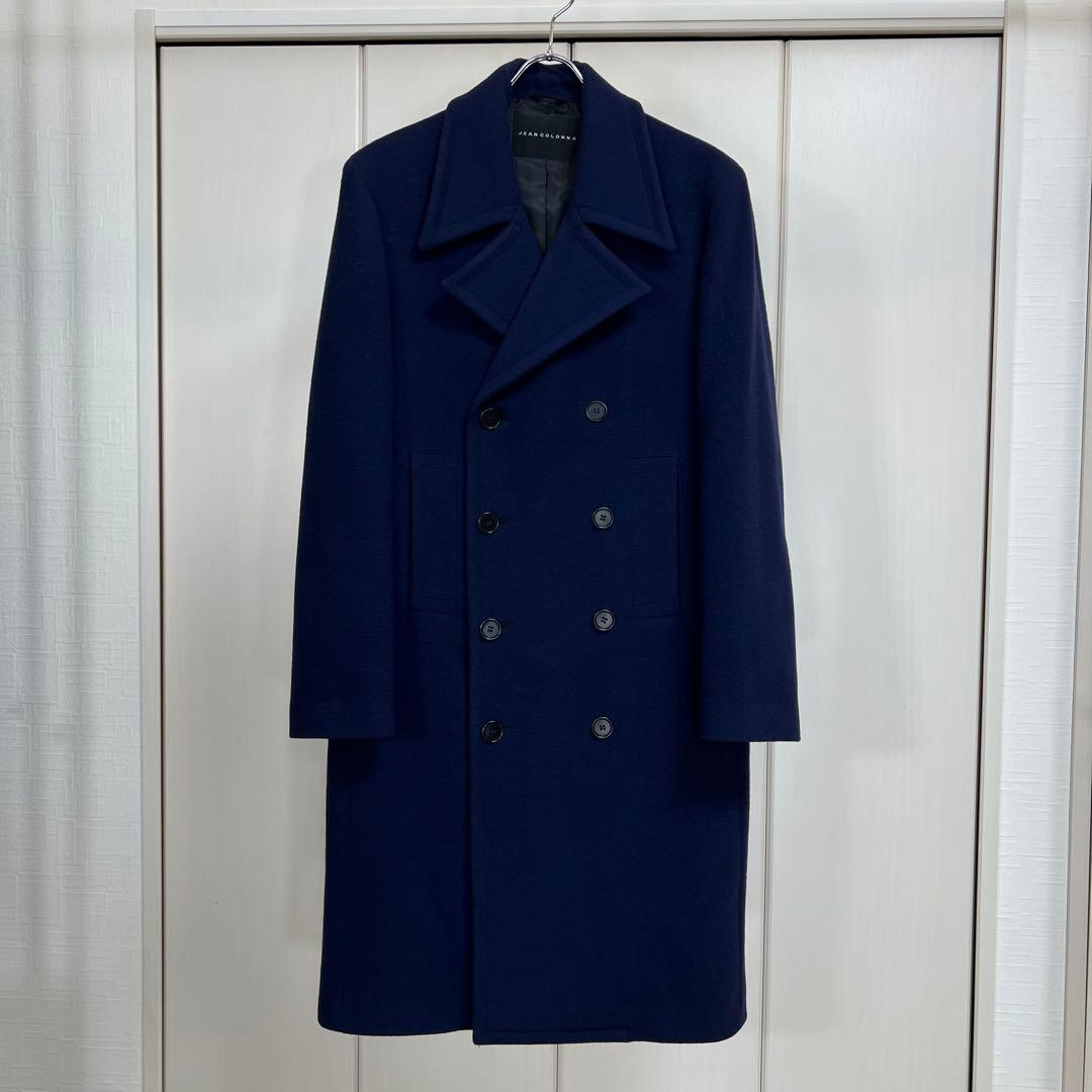 JEAN COLONNA ロングコート ネイビー 44 イタリア製