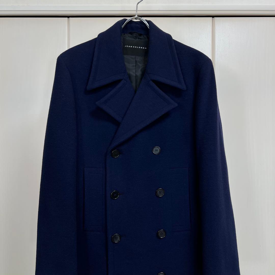 JEAN COLONNA ロングコート ネイビー 44 イタリア製