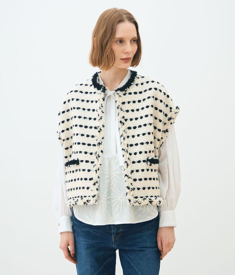 25AW ツイード ジレ