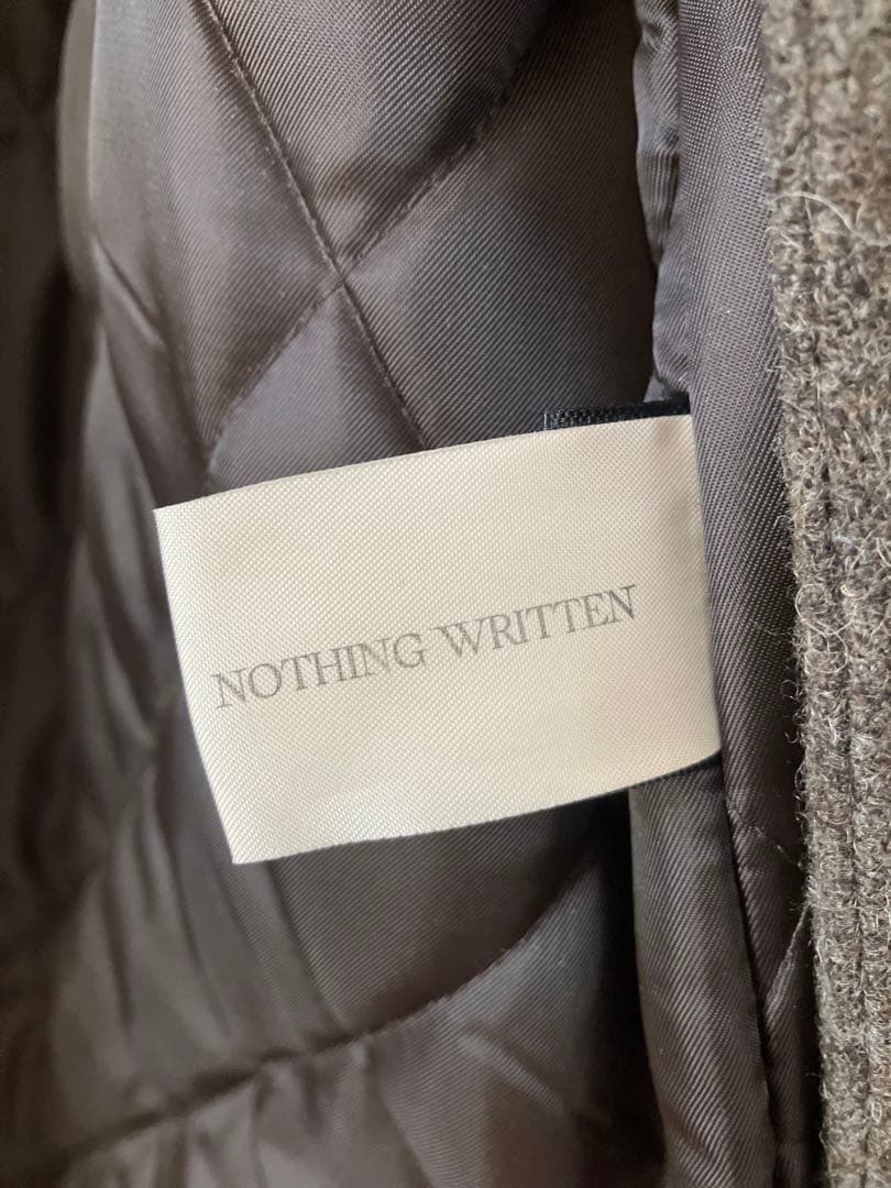 NOTHING WRITTEN（ナッシングリトゥン）ウールコート ブラウン