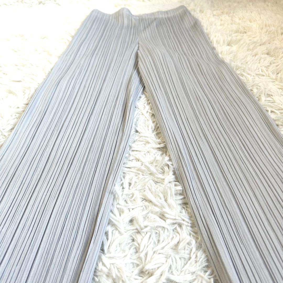 【美品】プリーツプリーズ BASICS 最新モデル ポケット プリーツパンツ 3