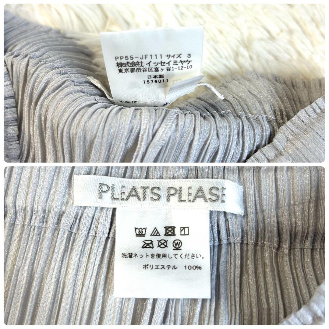 【美品】プリーツプリーズ BASICS 最新モデル ポケット プリーツパンツ 3