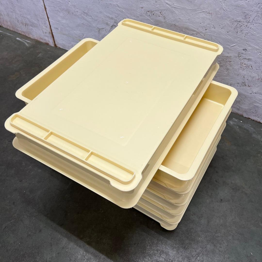 リス 食品用コンテナー 番重 【白】 7個セット プラケース N0390