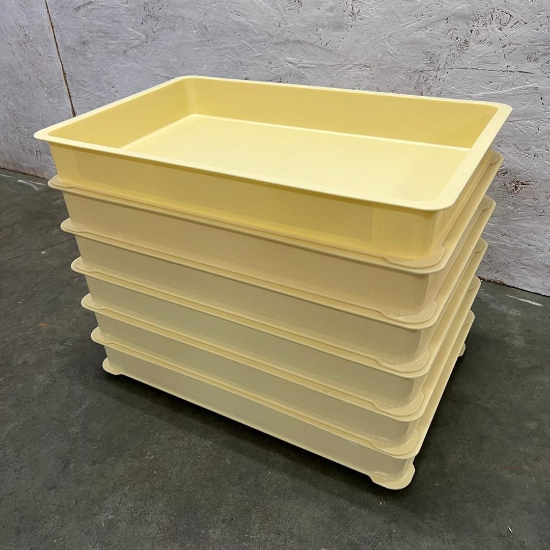 リス 食品用コンテナー 番重 【白】 7個セット プラケース N0390