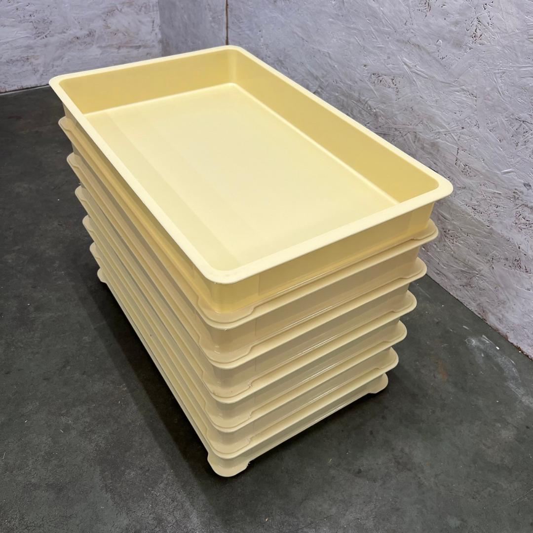 リス 食品用コンテナー 番重 【白】 7個セット プラケース N0390