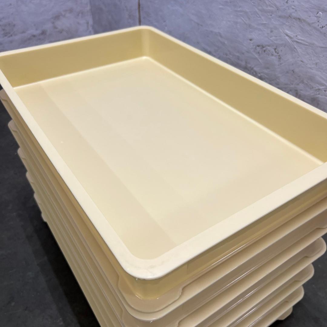 リス 食品用コンテナー 番重 【白】 7個セット プラケース N0390