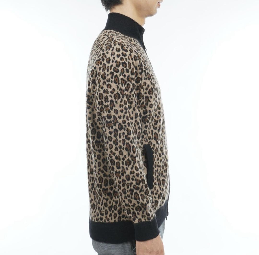 P/G パーリーゲイツ カシミヤ レオパード柄 ダブルジャカードセーター