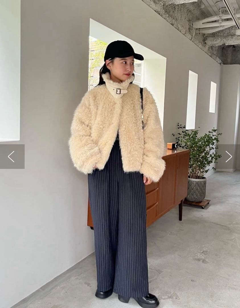 新品　カスタネ、kastaneカールミドルファーコート