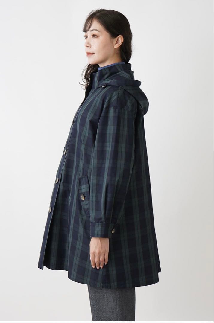 美品　24年　Leilian ライナー付きフーデットコート