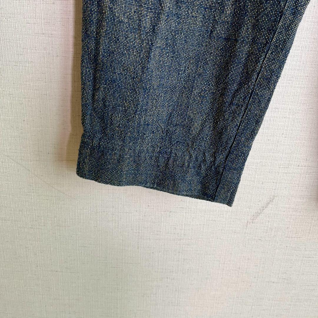 カスリラ　ゆったり カジュアルパンツ　切替　ウエストゴム　テーパード　L～LL