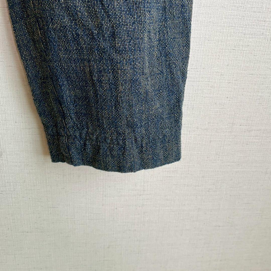 カスリラ　ゆったり カジュアルパンツ　切替　ウエストゴム　テーパード　L～LL