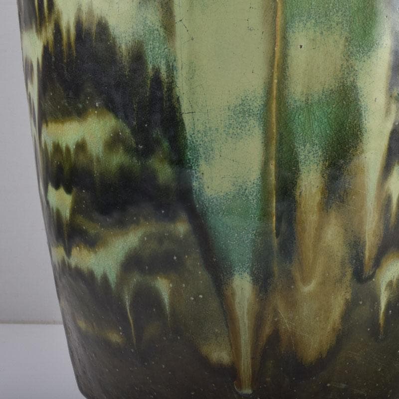 茶道具　叶光夫造　窯変釉　扁壷　嗣女妙子識箱　N　8823A