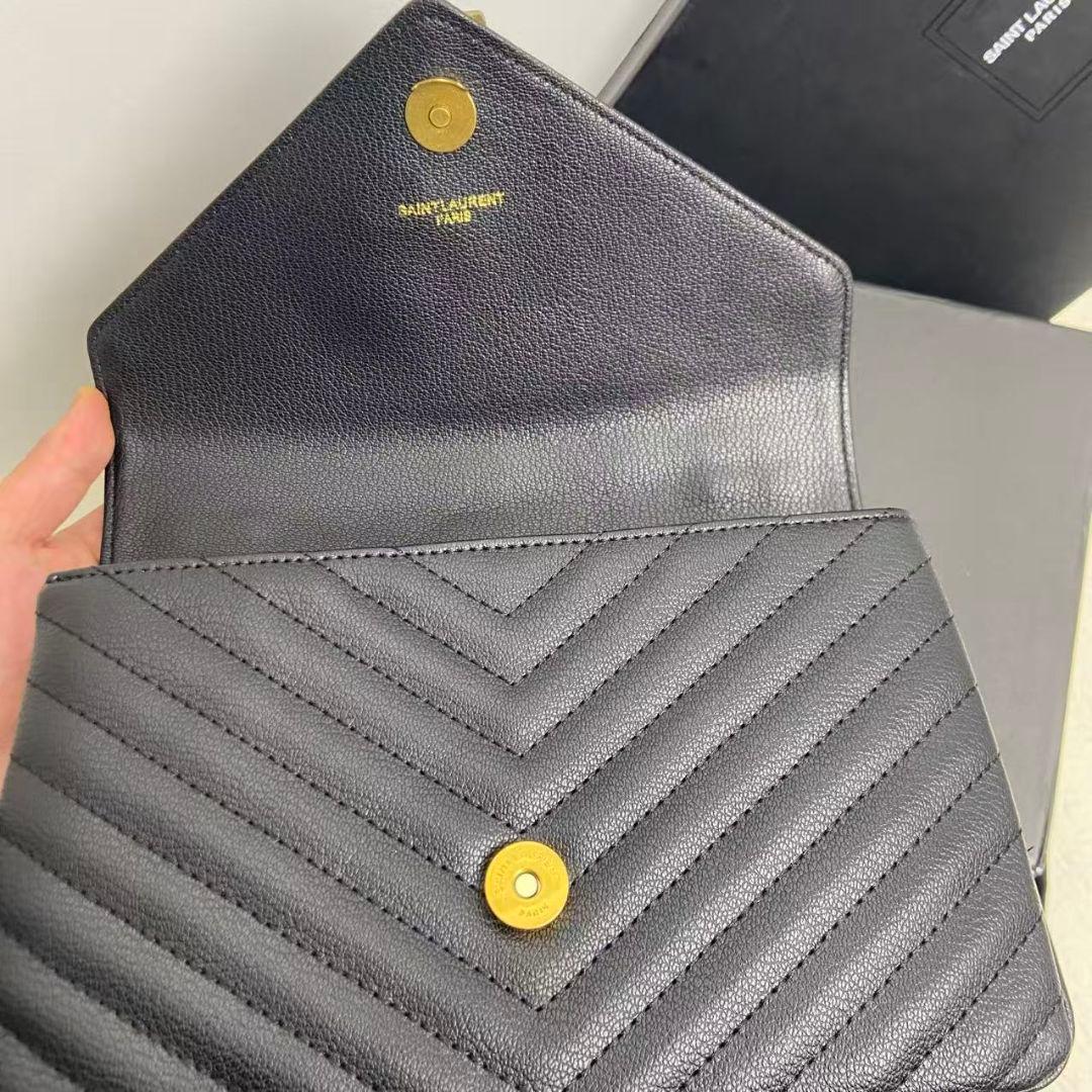 Saint Laurent ブラック ショルダーバッグ