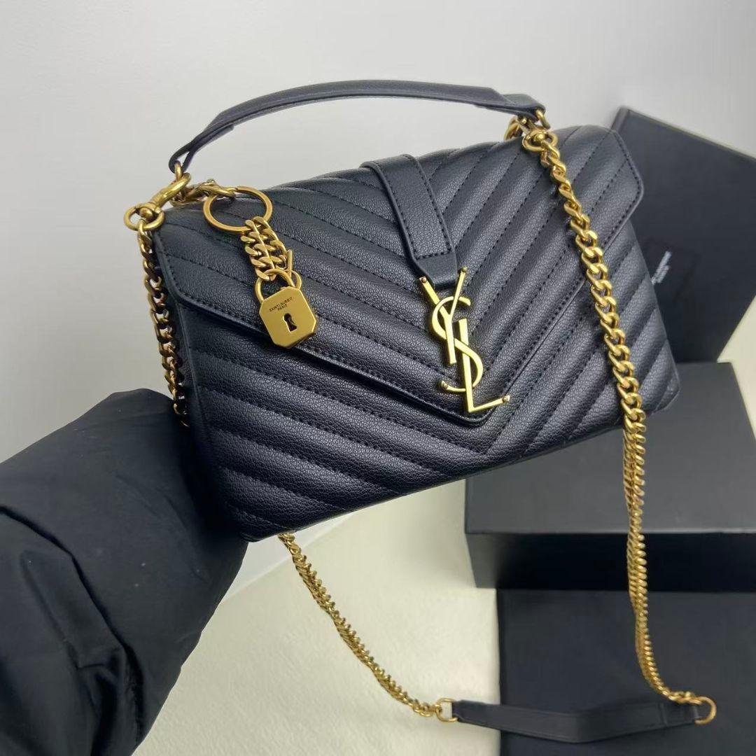 Saint Laurent ブラック ショルダーバッグ