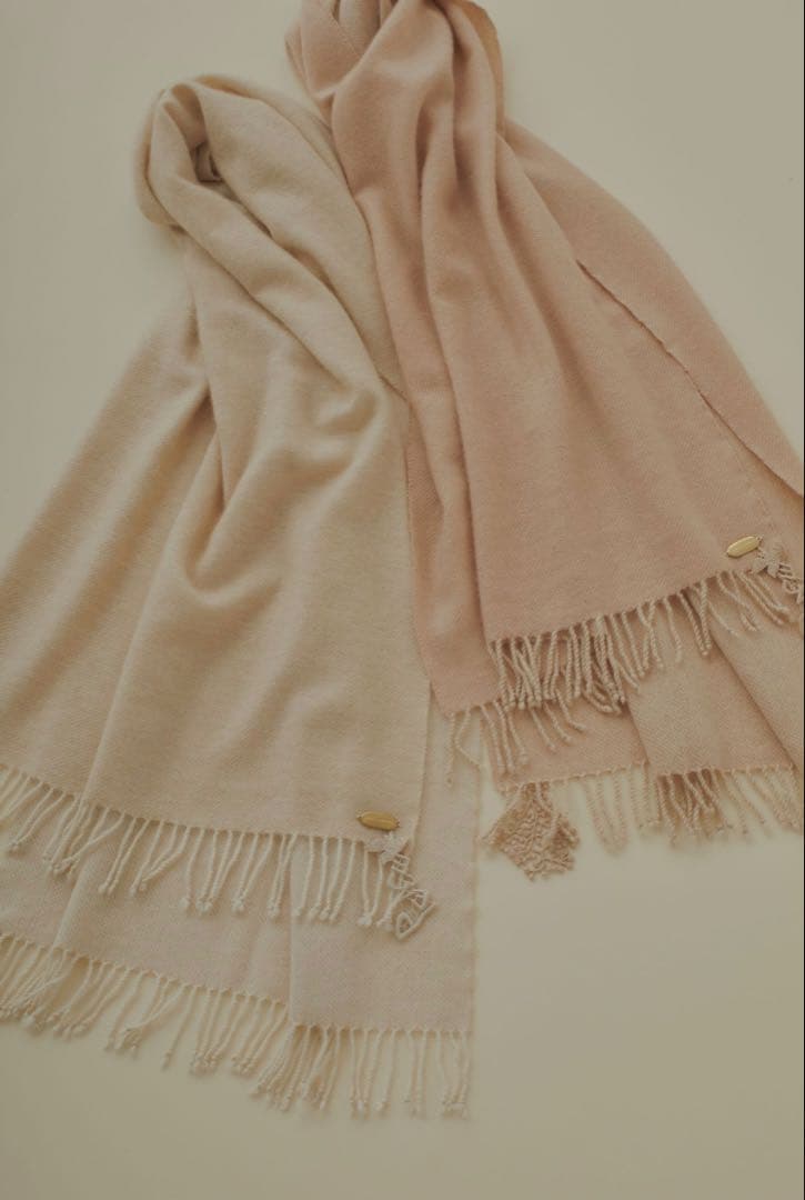 極美品♡ mina perhonenミナペルホネン ストール カシミヤ 100