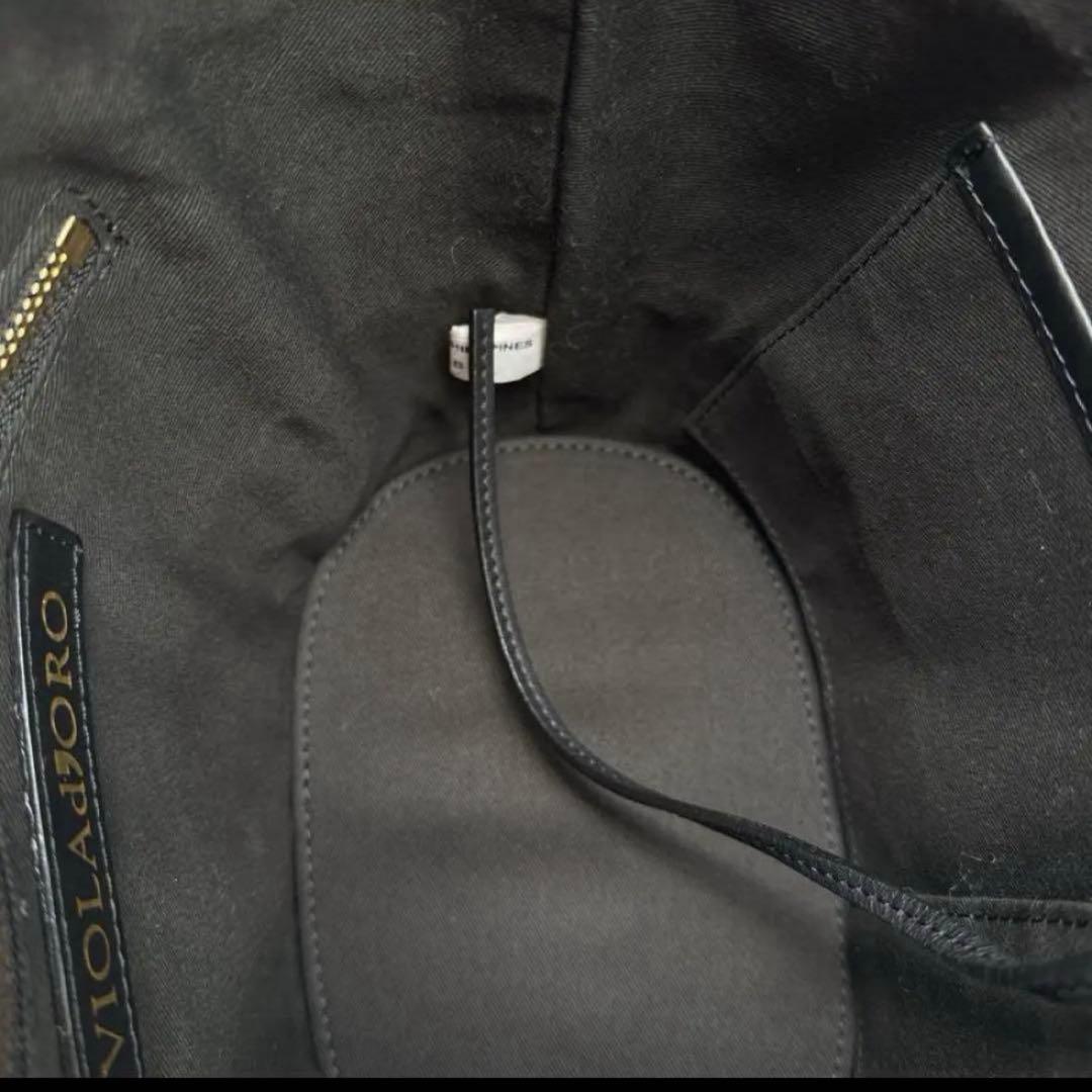 WEB限定 ヴィオラドーロ レザーコンビ カゴバッグ 2way