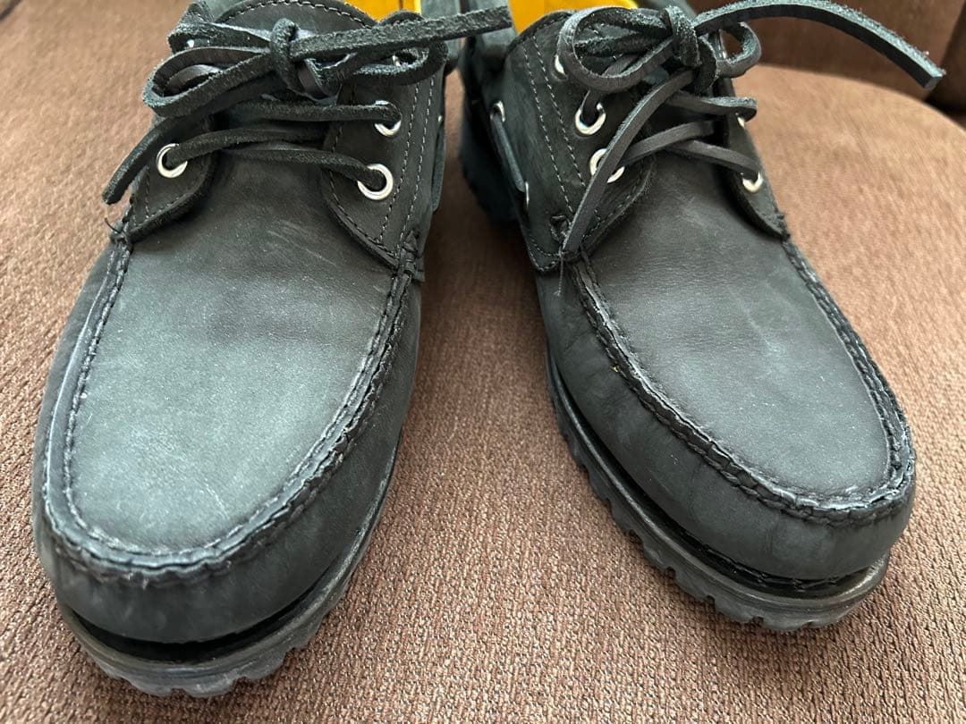 Timberlandブラックインナーイエロー7.5デッキシューズ 25.5 美品