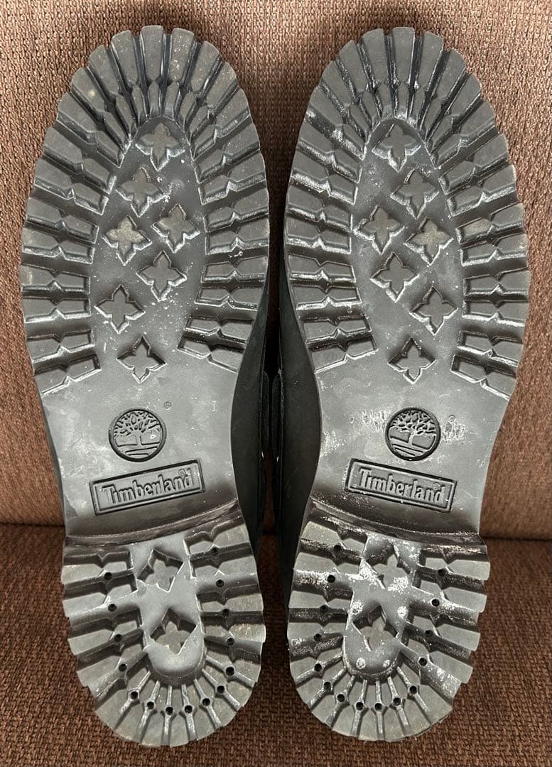 Timberlandブラックインナーイエロー7.5デッキシューズ 25.5 美品