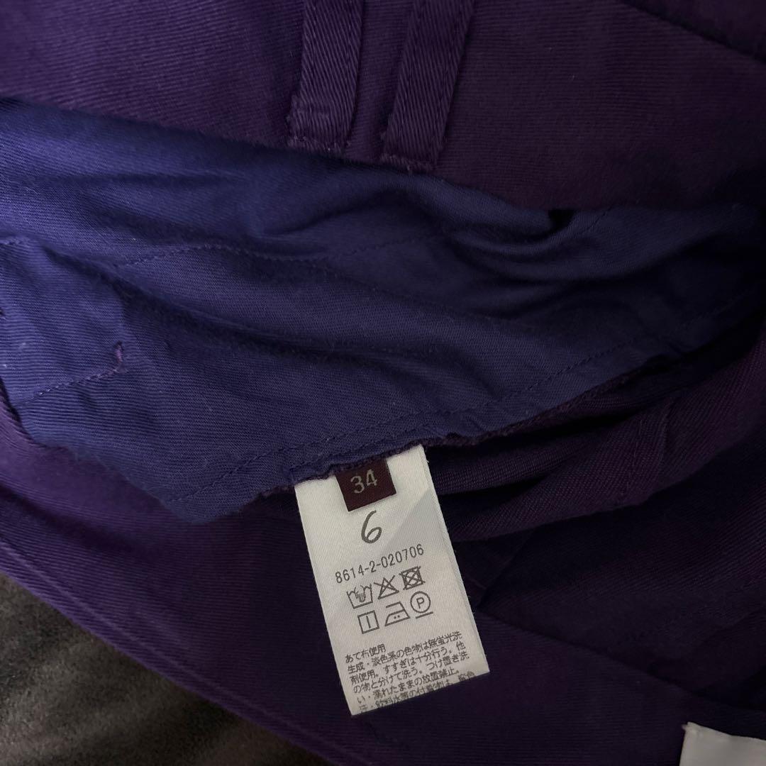 ＜6(ROKU)＞タック パンツ パープル34