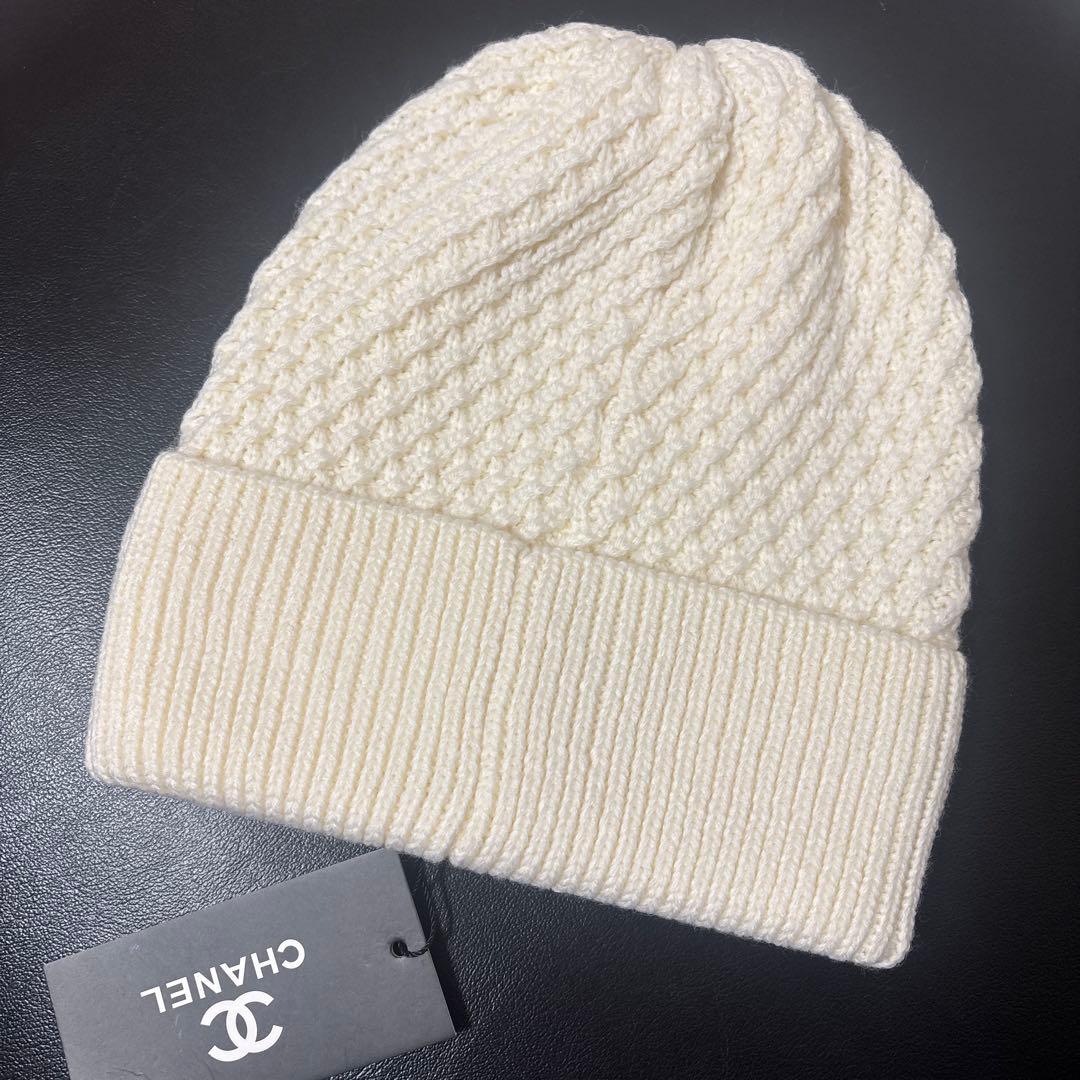 CHANEL あみあみ　ニット帽　ワッチ