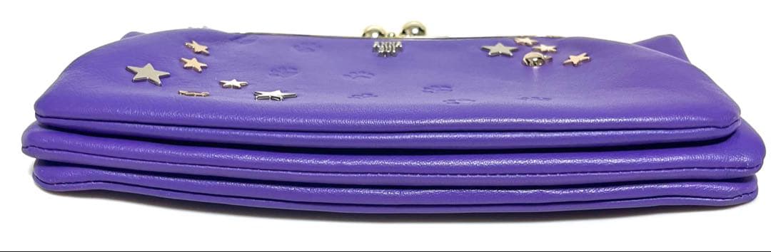 piika様ANNA SUI 財布 ティティ&ピピ がま口 紫 パープル 猫