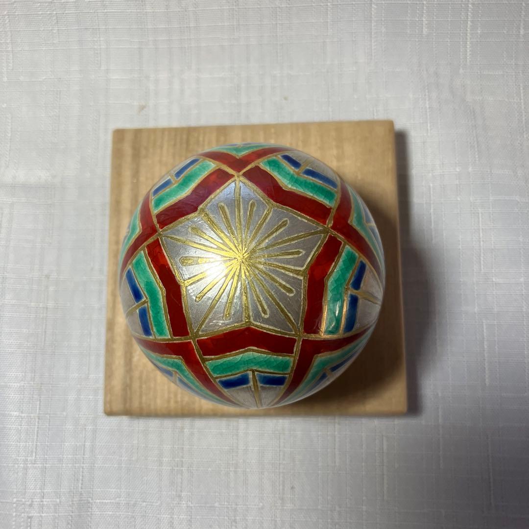 茶道具　通次阿山　手毬香合