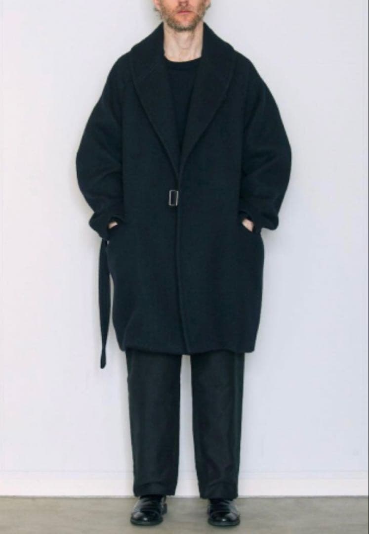 【e____um】COMOLI ウールショールカラーコート 3 コモリ