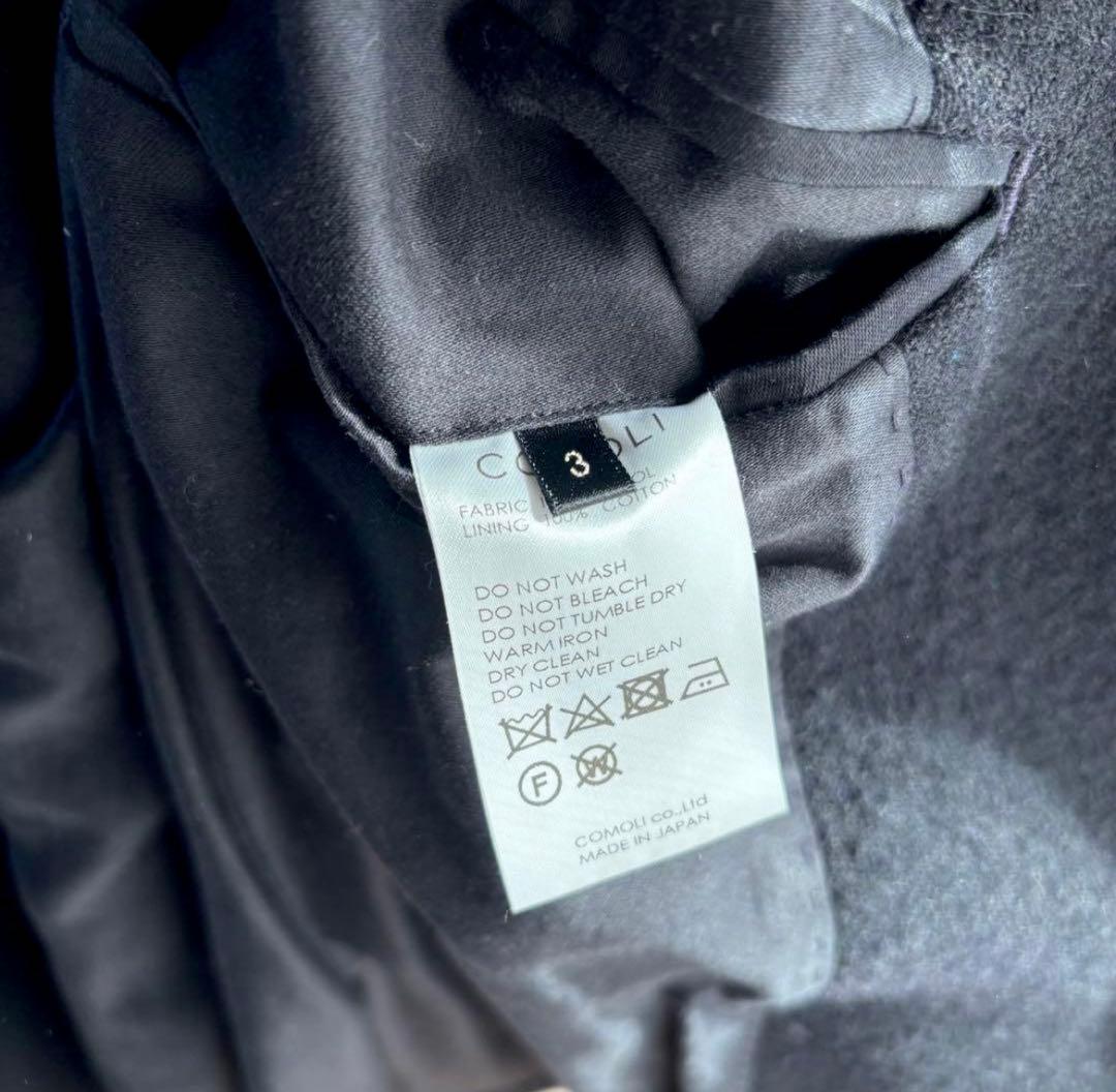 【e____um】COMOLI ウールショールカラーコート 3 コモリ